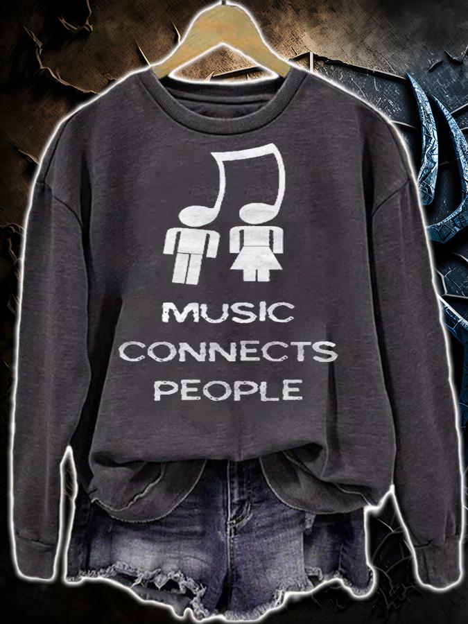Funny Music Shirt Music Connects People For Lovers Shirt sweatshirt