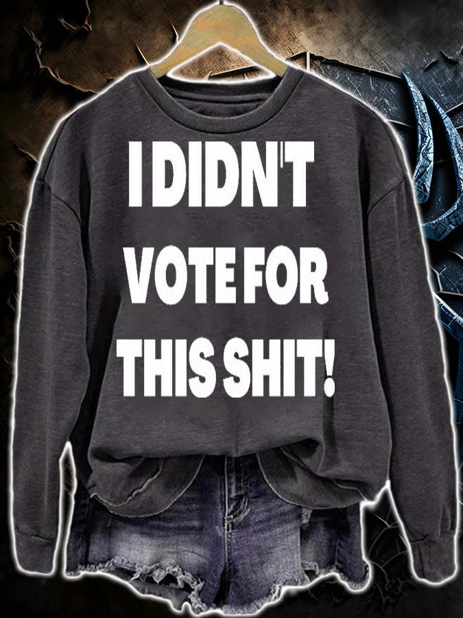I Didn't Vote For This Shit Uncensored Design AntiBiden T-Shirt