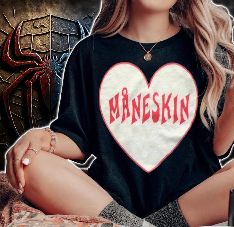Maneskin heart T-shirt woman shirt