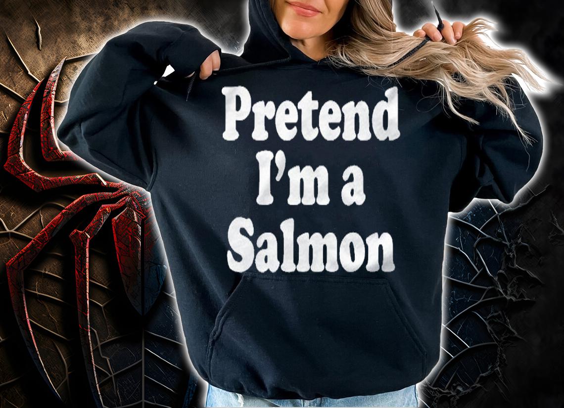Pretend Im A Salmon Funny Lazy Easy Halloween Costume Shirt hoodie