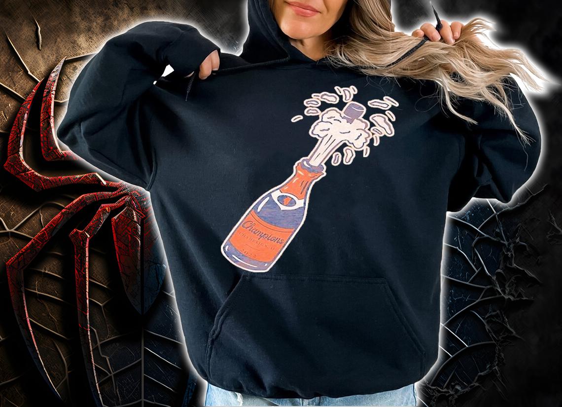 Champions IL Champagne Bottle T-Shirt
