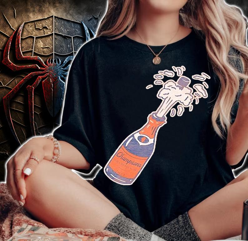 Champions IL Champagne Bottle T-Shirt