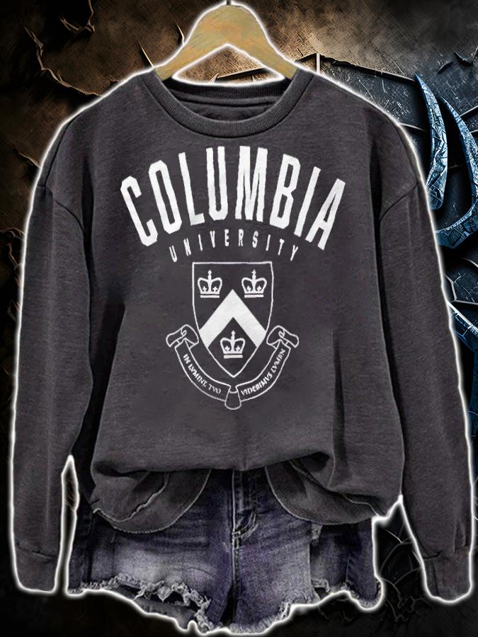 Columbia University logo T-shirt sweatshirt