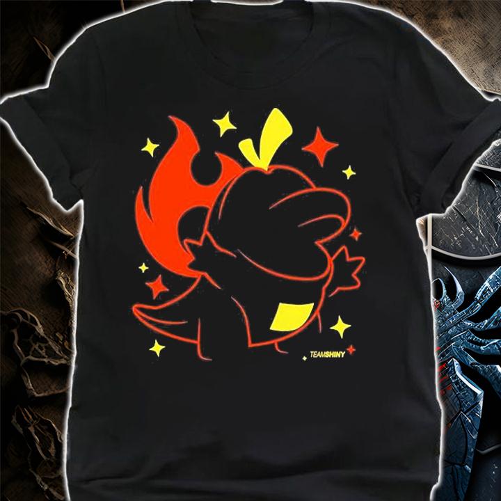 Land Fire Croc Fuecoco Team Shiny T-Shirt shirt