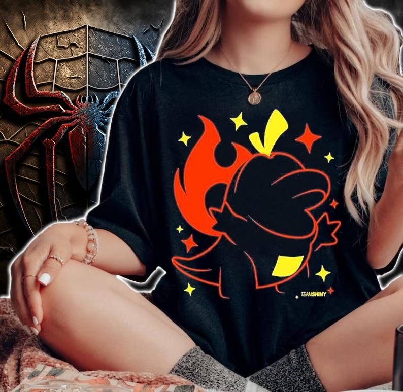Land Fire Croc Fuecoco Team Shiny T-Shirt woman shirt