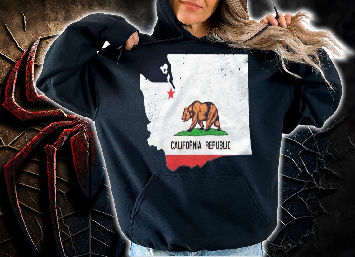 Washington State California Flag Cali Transplant Shirt