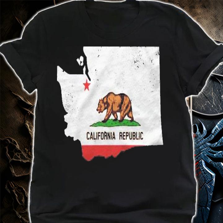 Washington State California Flag Cali Transplant Shirt