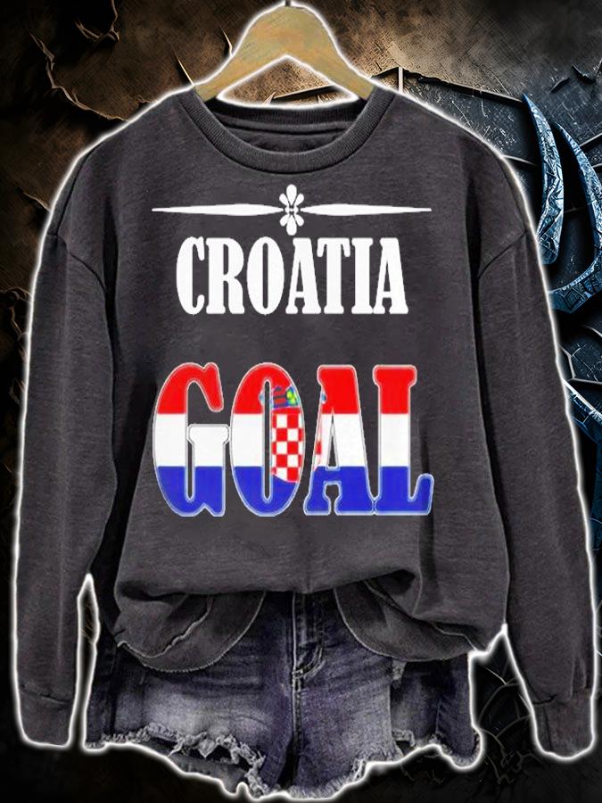 Croatia Soccer Design Croatian Flag World Soccer Shirt sweatshirt