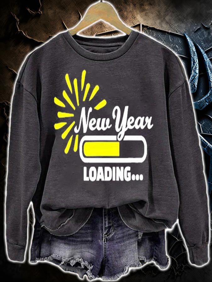 Happy New Year 2022 Loading T-Shirt sweatshirt