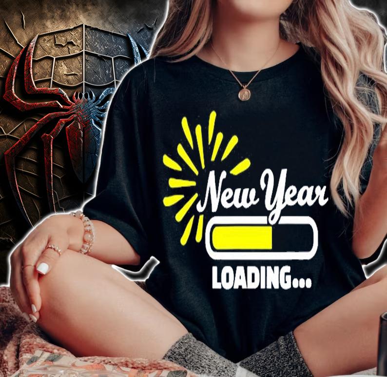 Happy New Year 2022 Loading T-Shirt woman shirt