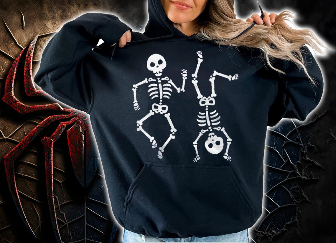 Kids Dancing Skeletons Halloween Shirt For Boy Girl Youth Toddler Shirt hoodie