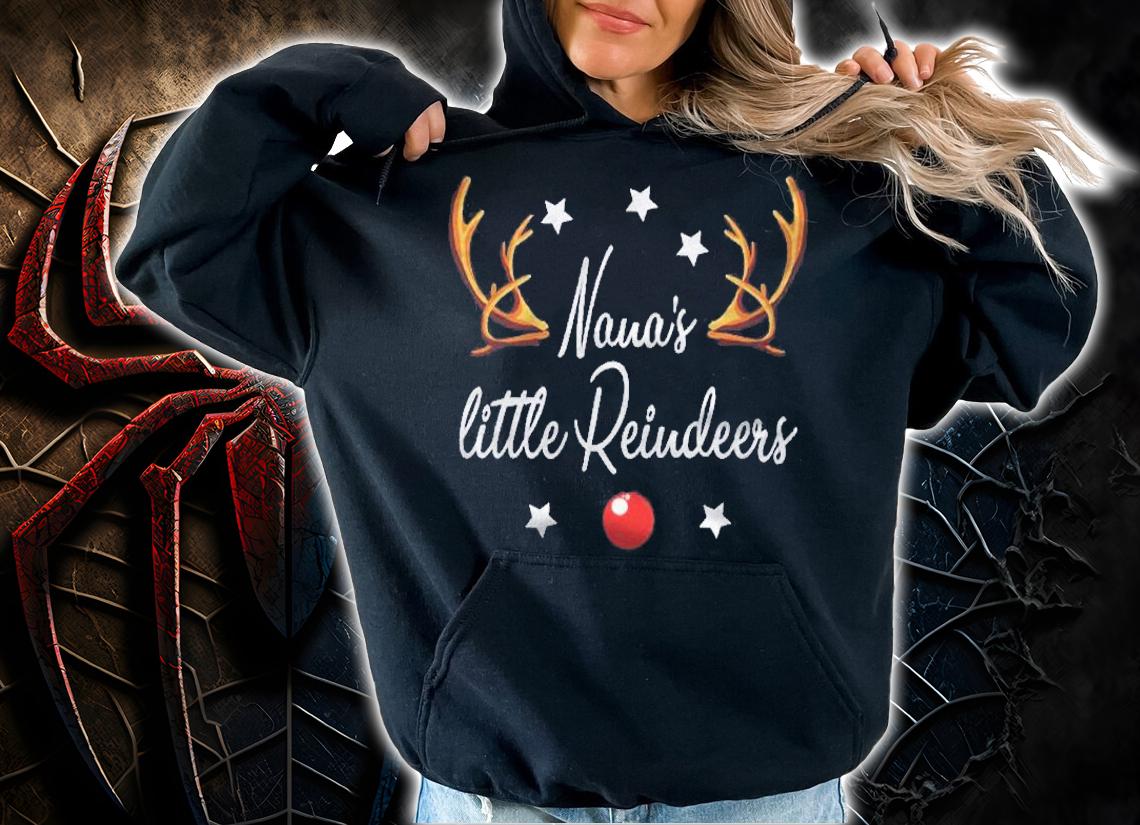 Nanas Little Reindeers Funny Reindeers Christmas Shirt hoodie