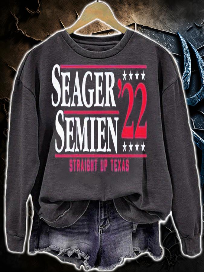 Seager Semien '22 Straight Up Texas Shirt sweatshirt