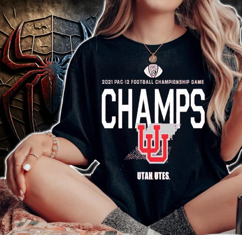 Utah Utes Blue 84 2021 PAC-12 Football Conference Champions Locker Room Shirt woman shirt