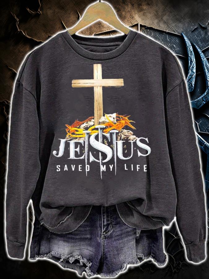 Jesus Saved My Life Cross Christian Shirt