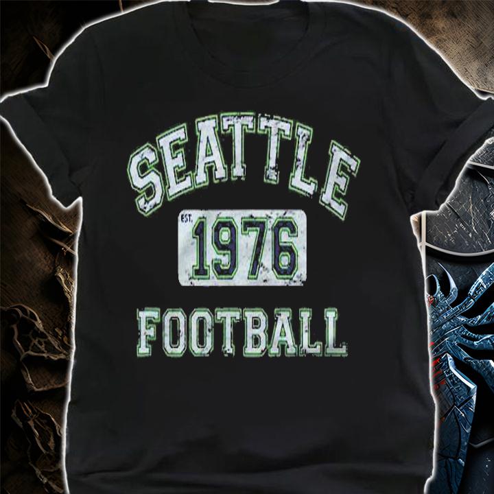 Seattle Football 1976 Distressed Vintage Style Shirt shirt
