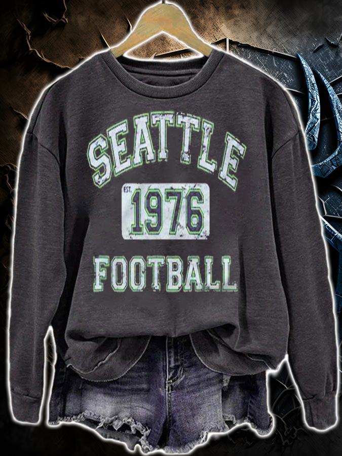 Seattle Football 1976 Distressed Vintage Style Shirt sweatshirt