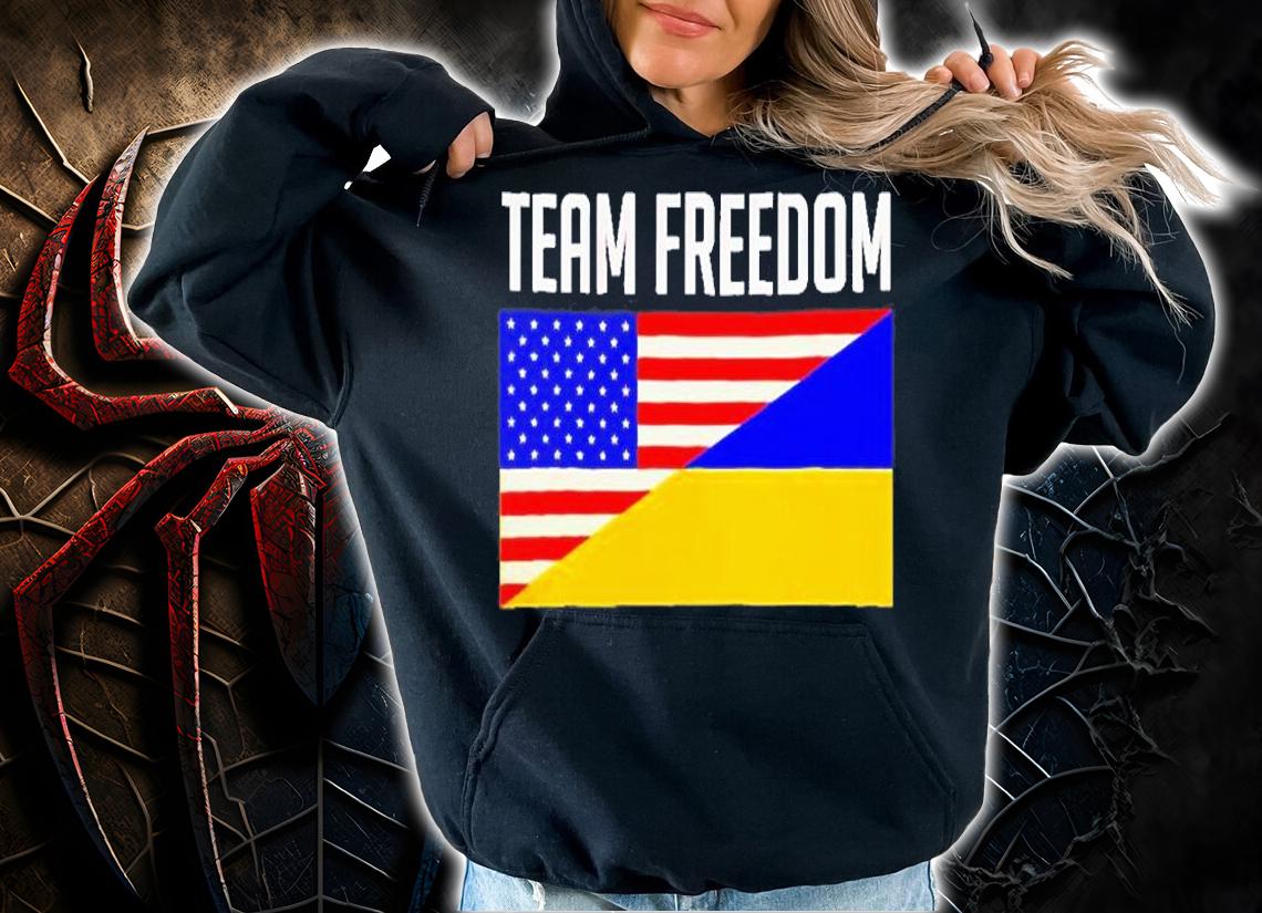 Usa And Ukraine Flag Team Freedom T-Shirt hoodie
