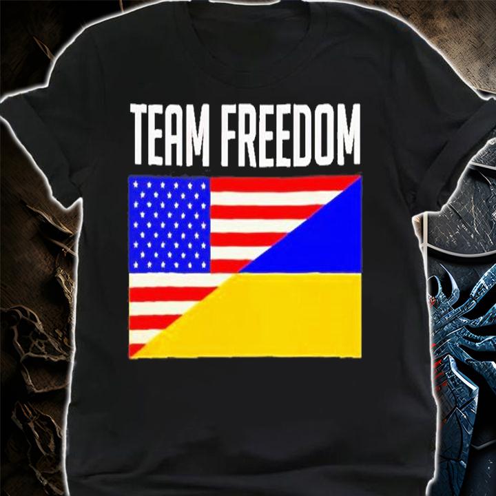 Usa And Ukraine Flag Team Freedom T-Shirt shirt