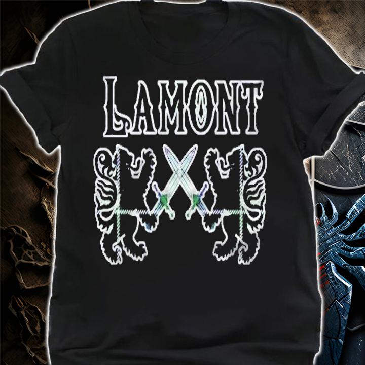 Clan Lamont Scottish Family Kilt Tartan Lion T-shirt shirt