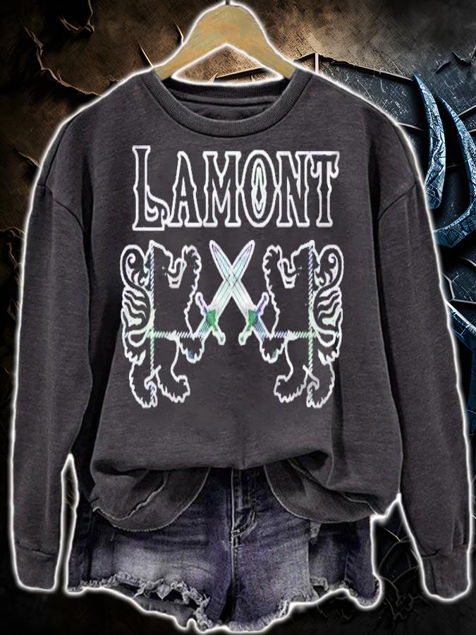 Clan Lamont Scottish Family Kilt Tartan Lion T-shirt sweatshirt