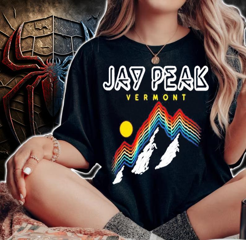 Jay Peak, Vermont  Jay Peak Ski Resort 1980S Retro Pullover T-Shirt woman shirt