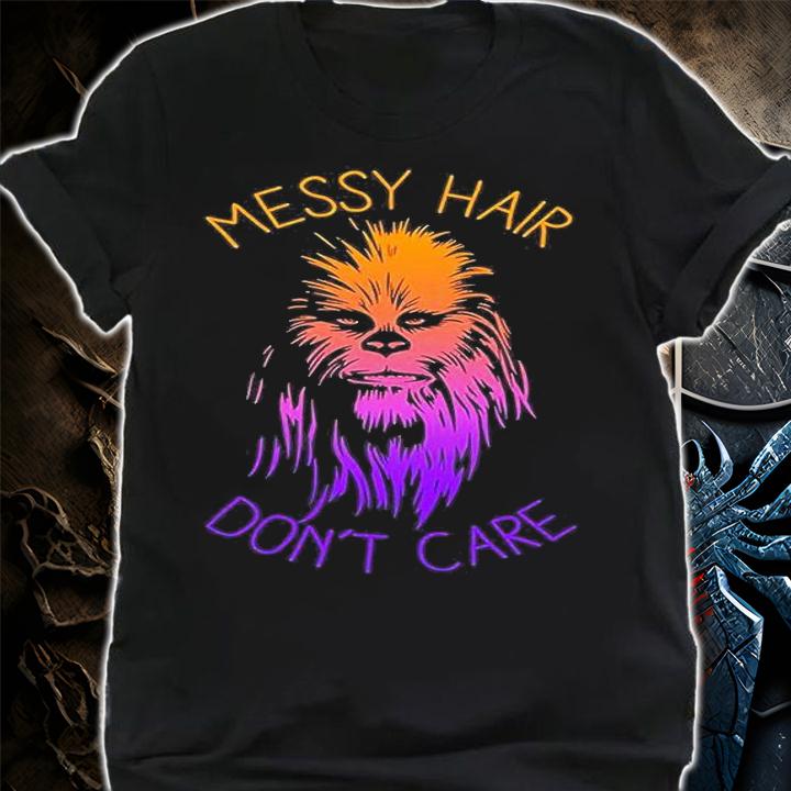 Juniors Star Wars Messy Hair Dont Care Chewie Graphic T-Shirt shirt
