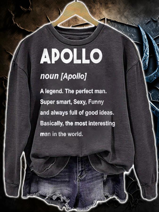 Mens Apollo Name Apollo Shirt sweatshirt