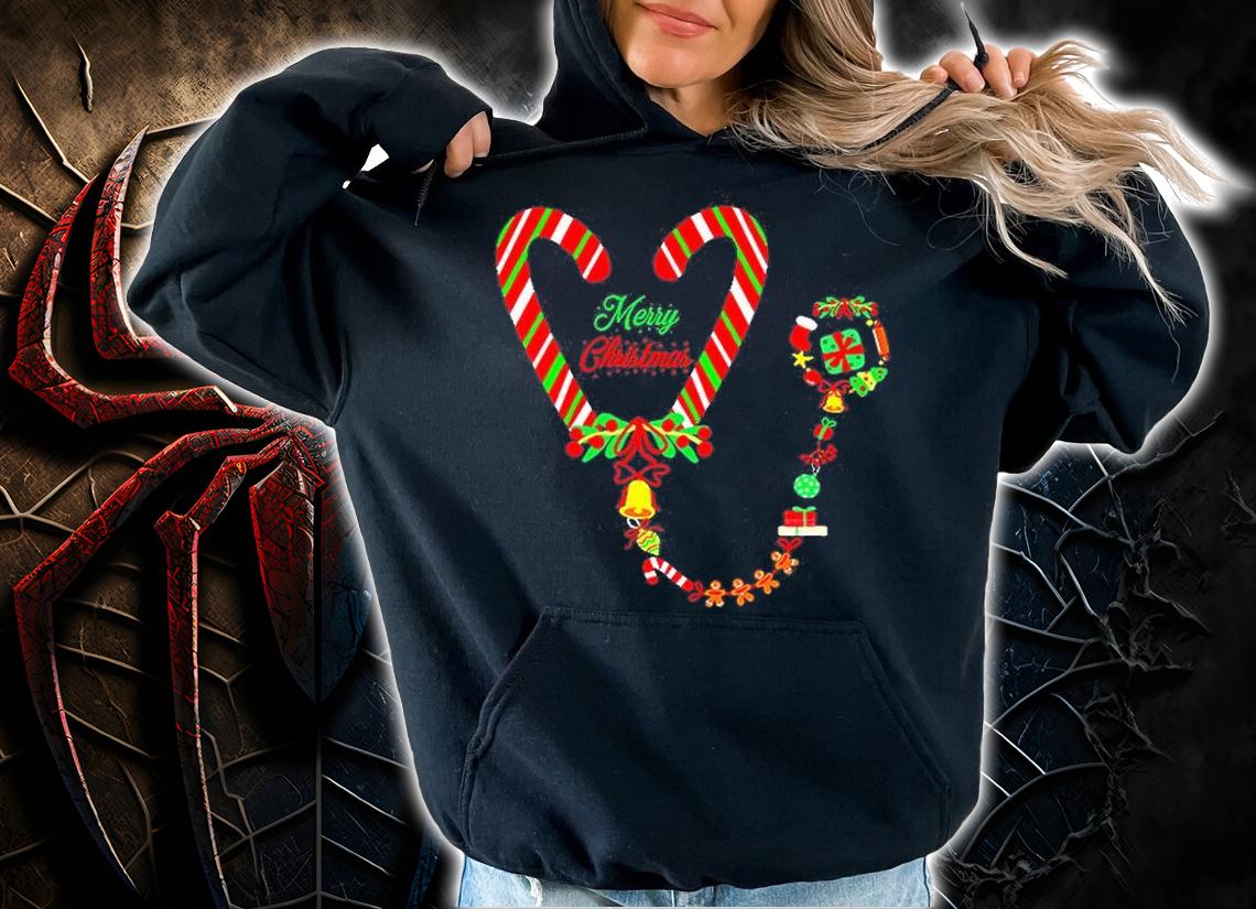 Merry Christmas Stethoscope T-Shirt
