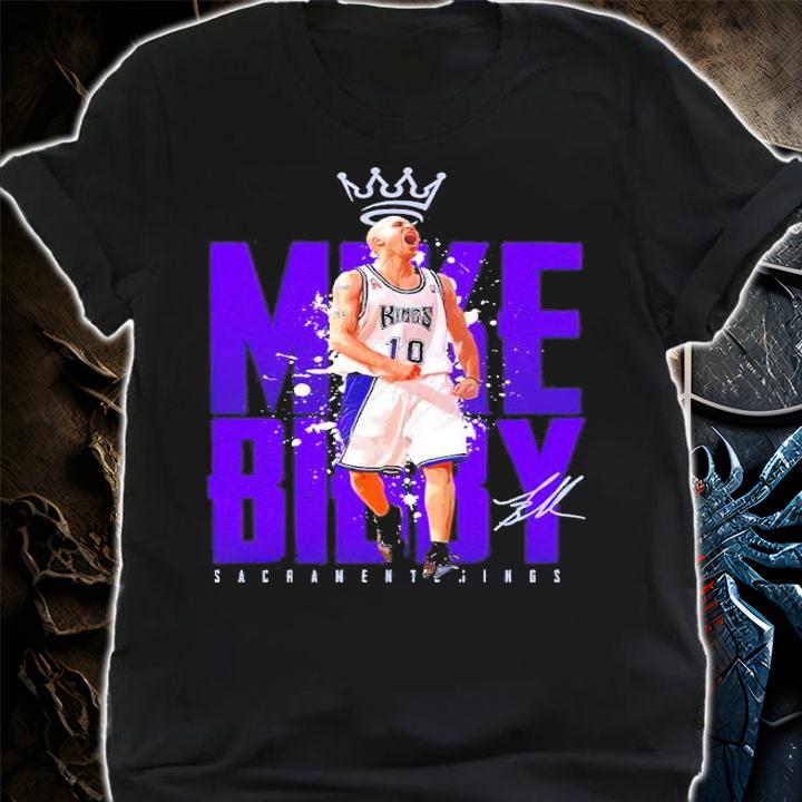 Mike Bibby Sacramento Kings Basketball Signatures Shirt