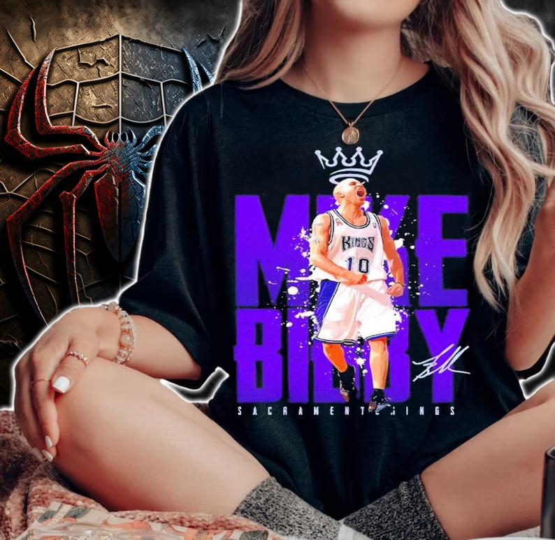 Mike Bibby Sacramento Kings Basketball Signatures Shirt