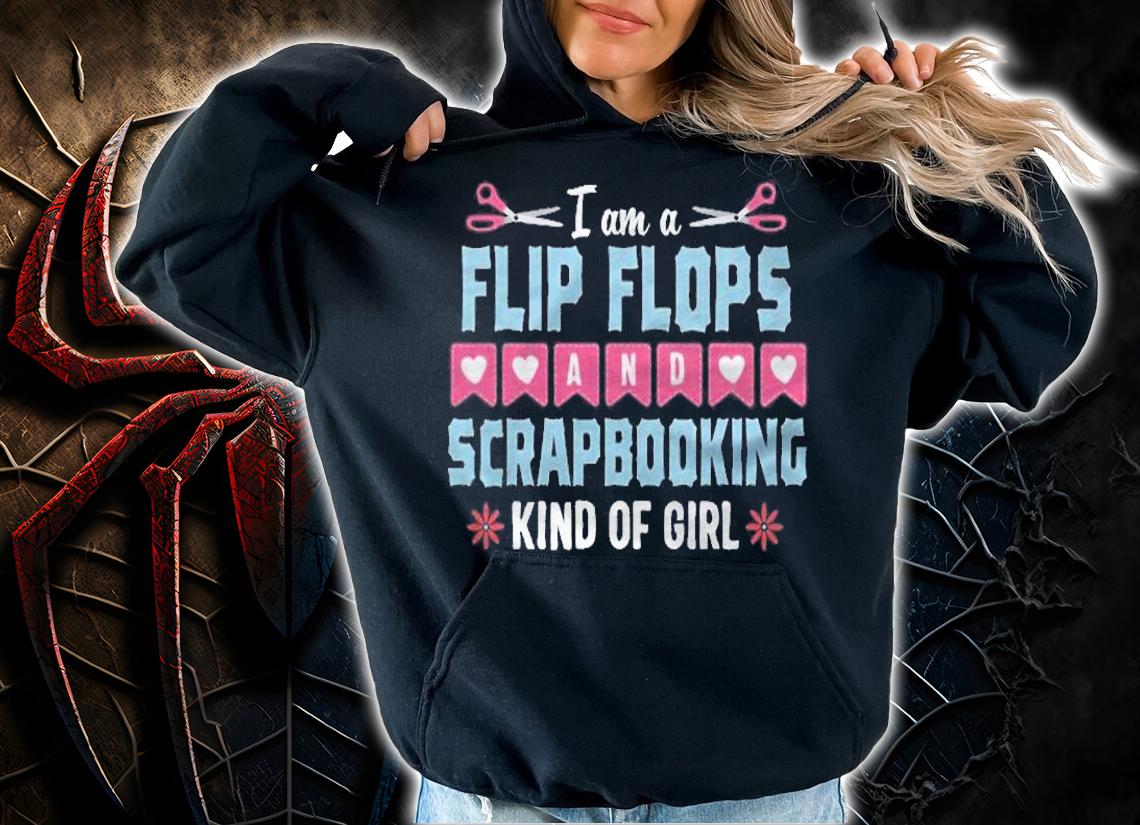 Scrapbooking Funny Flip Flops Crafting Scrapbook Hobby Gift Shirt hoodie