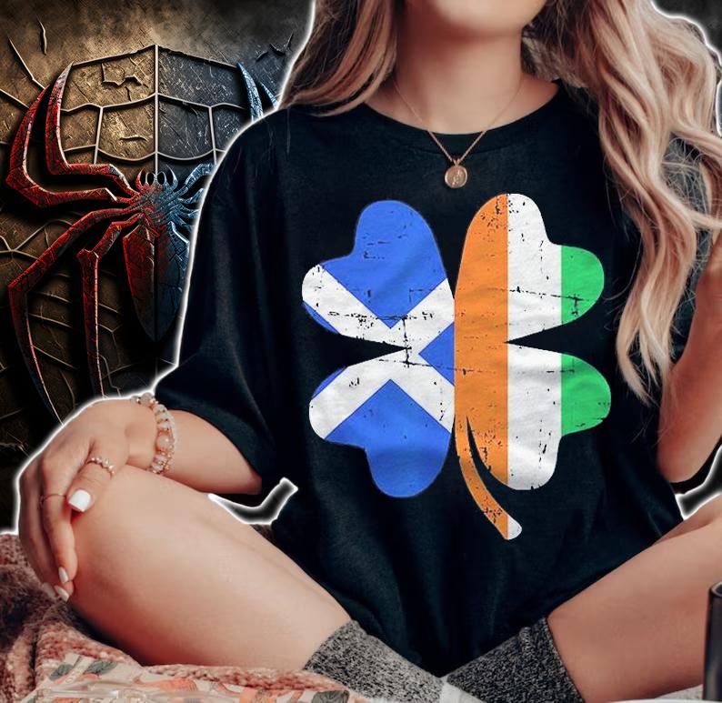 Shamrock Ireland Scotland Scottish Lovers Gift Shirt woman shirt