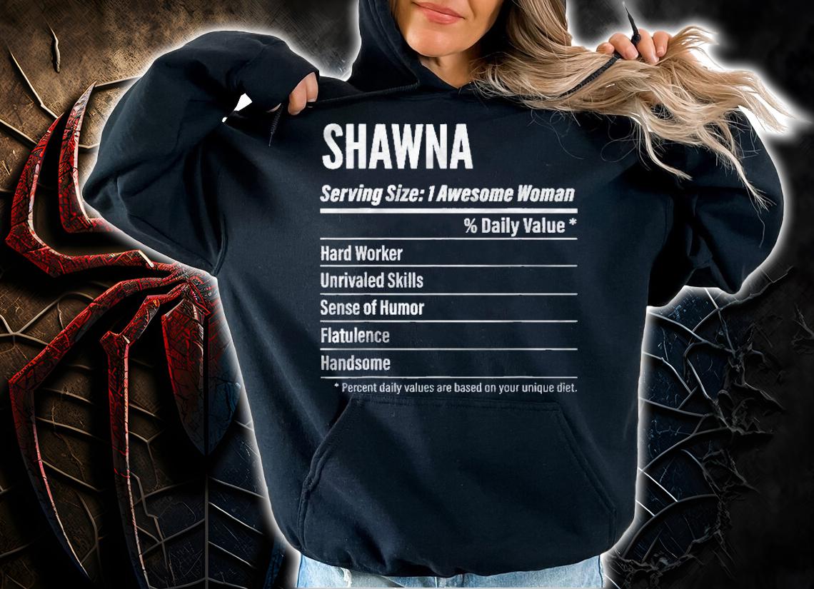 Shawna Nutritional Facts Serving Size Shirt
