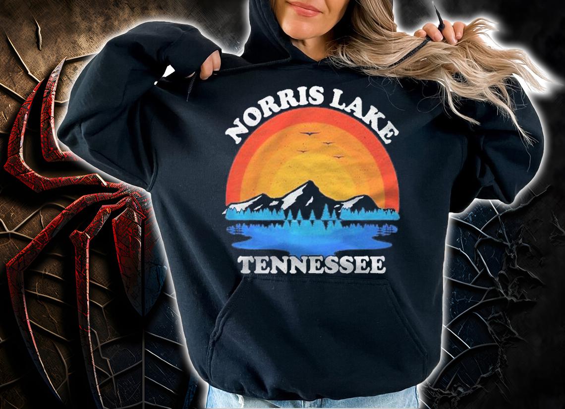 Summer Vacation Retro Sunset Tennessee Norris Lake Premium Shirt hoodie