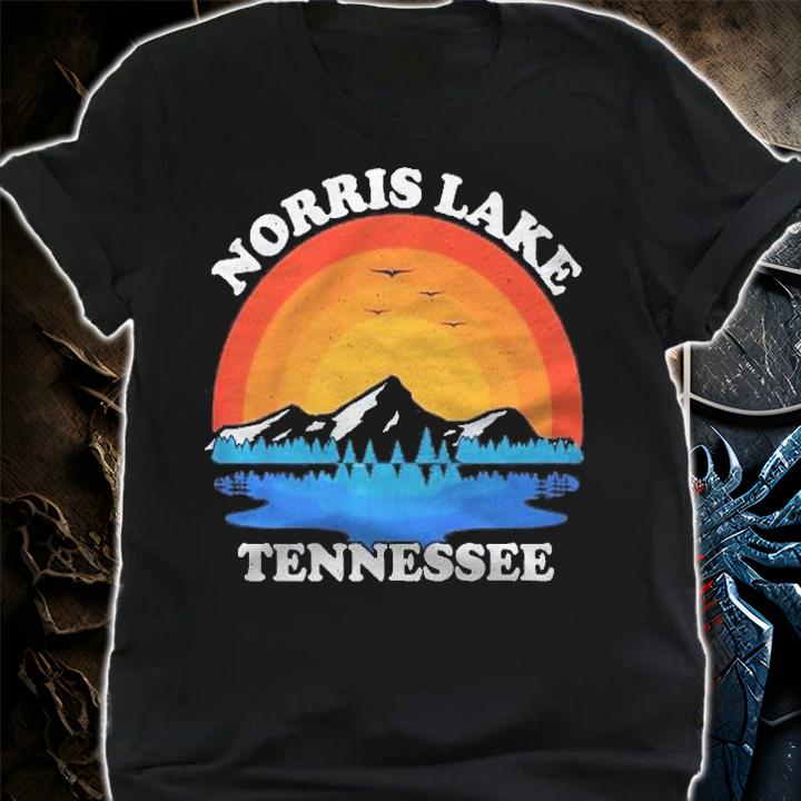 Summer Vacation Retro Sunset Tennessee Norris Lake Premium Shirt shirt