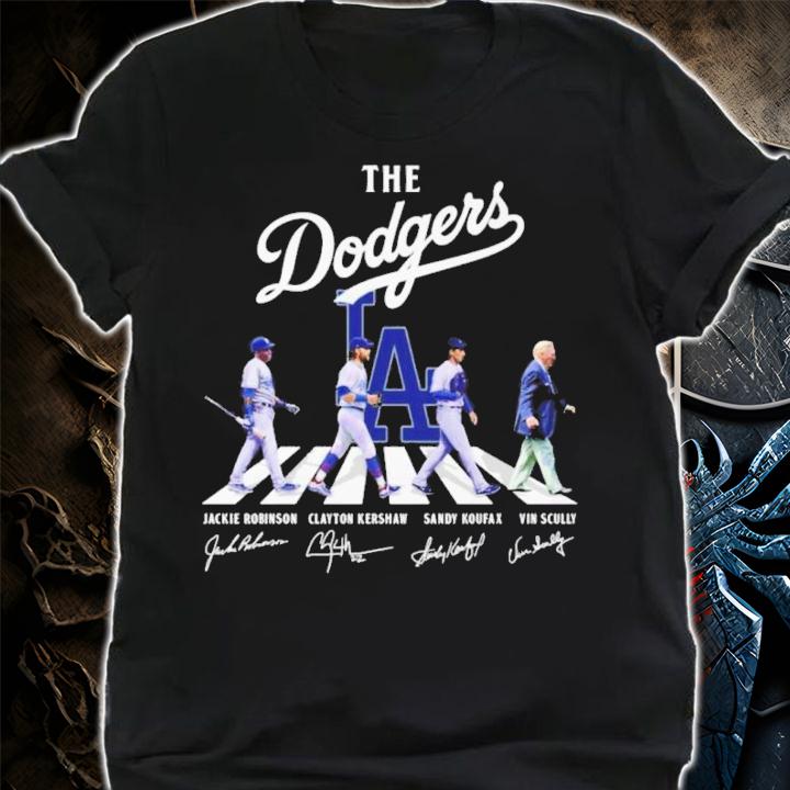 The Los Angeles Dodgers Baseball Team Abbey Road Signatures Shirt shirt