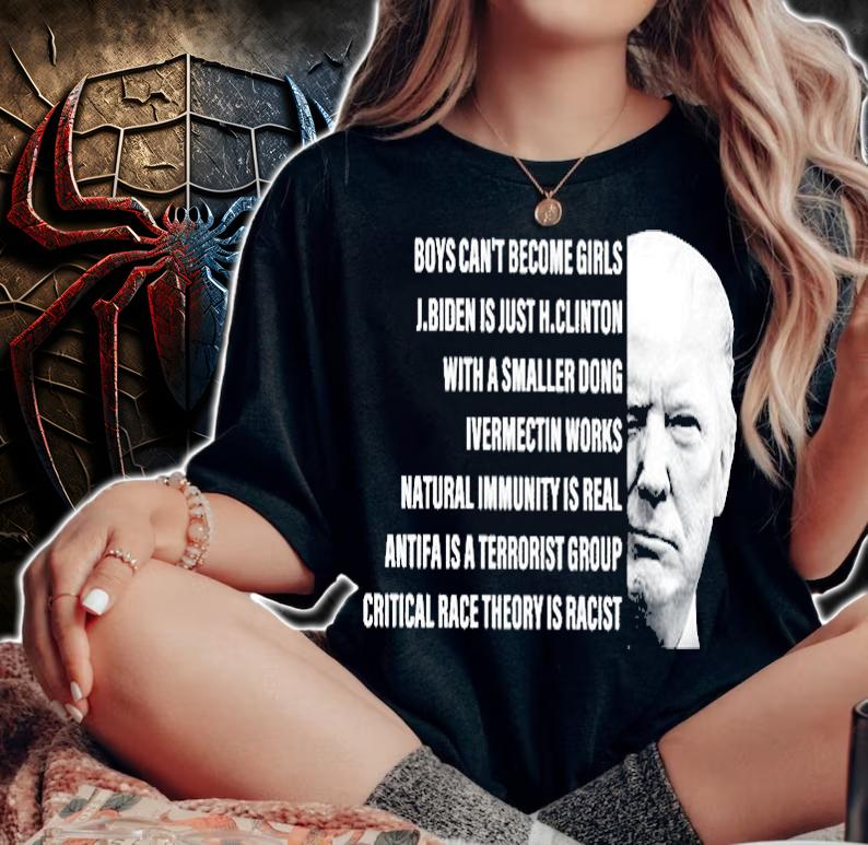 Trump boys can't become girls Joe Biden is just Hillary Clinton with a smaller dong ivermectin works shirt woman shirt