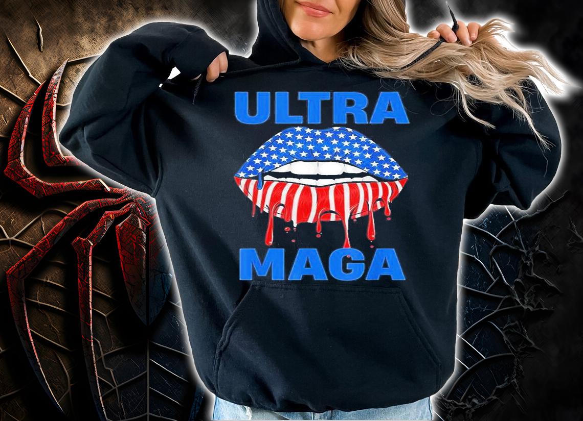 Lips American Flag Ultra Maga 2022 T-Shirt hoodie