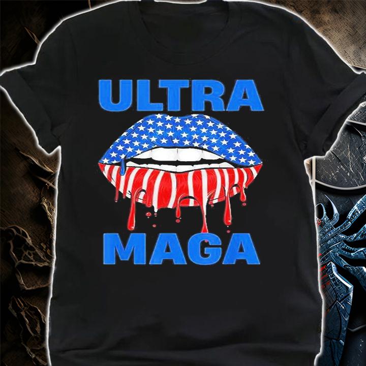 Lips American Flag Ultra Maga 2022 T-Shirt shirt