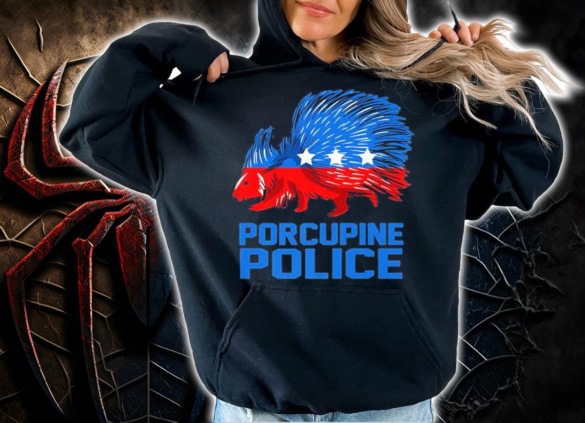 Porcupine Police - Nature Animal Rodent Porcupine T-Shirt
