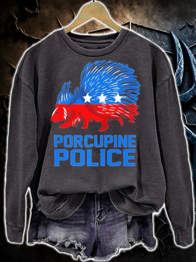 Porcupine Police - Nature Animal Rodent Porcupine T-Shirt