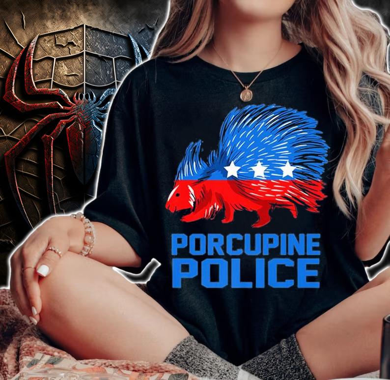 Porcupine Police - Nature Animal Rodent Porcupine T-Shirt