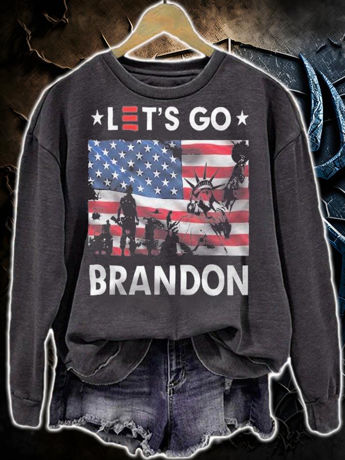 Statue Of Liberty Let's Go Brandon T-Shirt sweatshirt