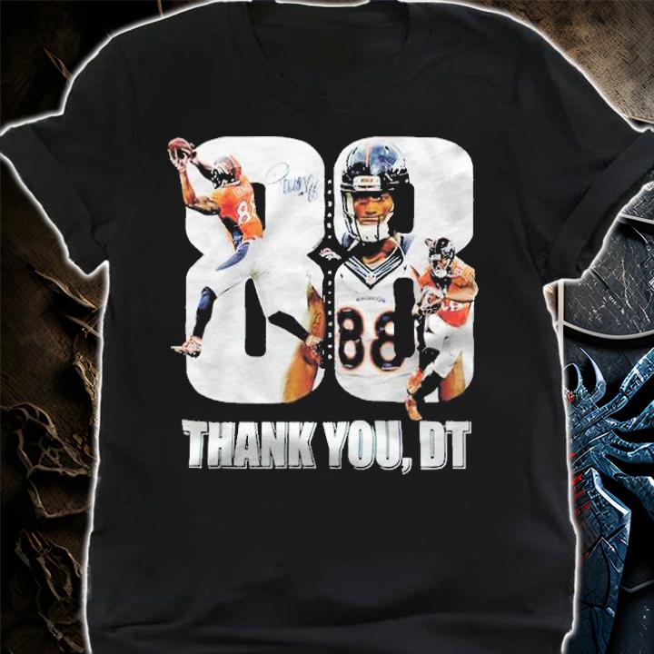 Thank you Demaryius Thomas signature T-shirt
