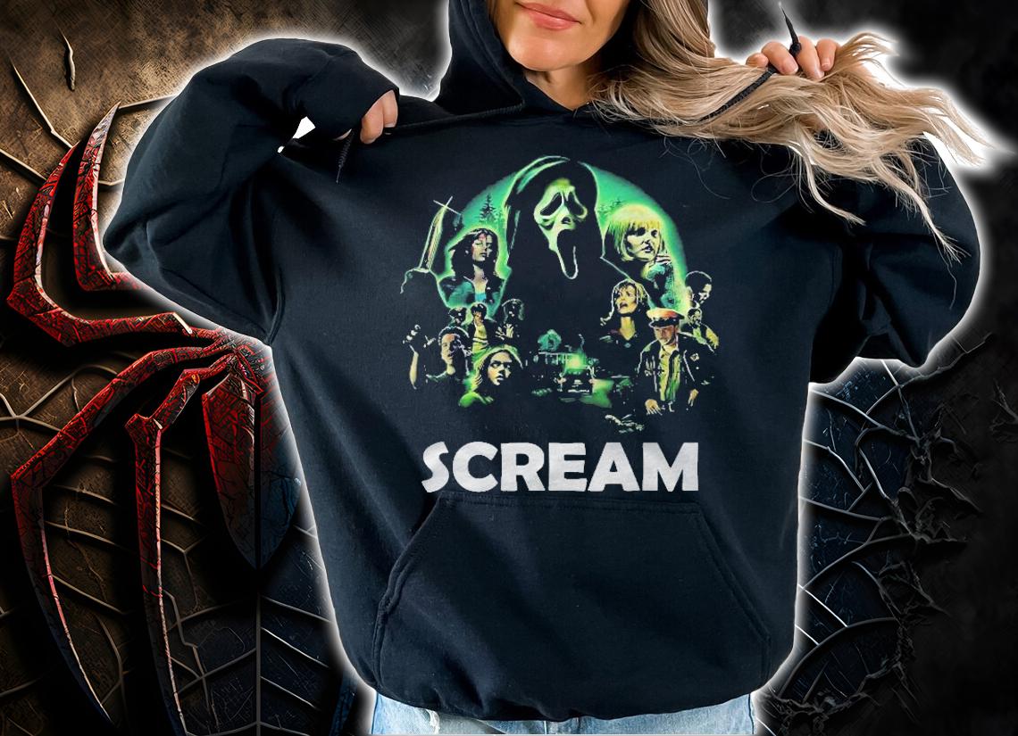 Scream Ghostface Creepy Halloween 80S Horror Movie Classic T-shirt hoodie