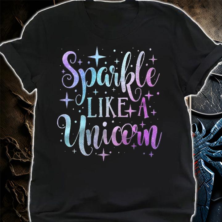Sparkle Like A Unicorn Shirt Girls Purple Teal Blush Ombre Shirt shirt