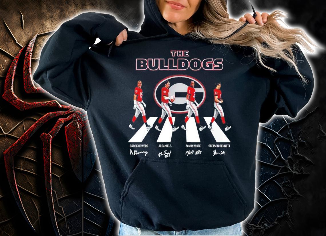 The Georgia Bulldogs Football Team Abbey Road Signatures Shirt