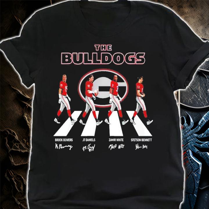 The Georgia Bulldogs Football Team Abbey Road Signatures Shirt