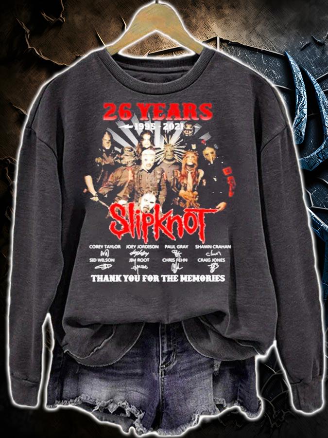 26 years 1995-2021 Slipknot thank you for the memories t-shirt